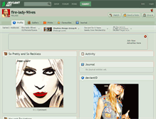 Tablet Screenshot of fire-lady-9lives.deviantart.com
