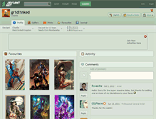 Tablet Screenshot of gr1dl1nked.deviantart.com