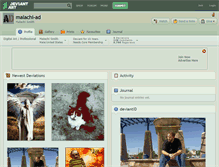Tablet Screenshot of malachi-ad.deviantart.com
