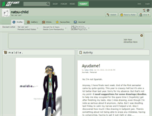 Tablet Screenshot of natsu-child.deviantart.com
