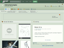 Tablet Screenshot of inferioritycomplex.deviantart.com