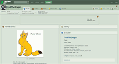 Desktop Screenshot of frostthedragon.deviantart.com