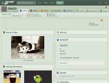 Tablet Screenshot of crus23.deviantart.com