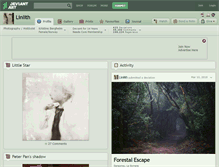 Tablet Screenshot of linlith.deviantart.com