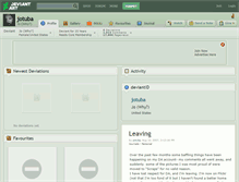 Tablet Screenshot of jotuba.deviantart.com
