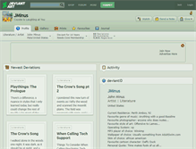Tablet Screenshot of jminus.deviantart.com