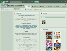 Tablet Screenshot of disney-princess-club.deviantart.com