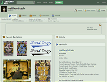 Tablet Screenshot of matthewistrash.deviantart.com