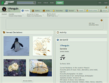 Tablet Screenshot of i-penguin.deviantart.com