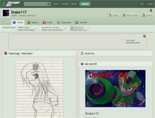 Tablet Screenshot of drake117.deviantart.com