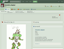 Tablet Screenshot of omnitrix-master.deviantart.com