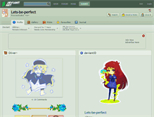 Tablet Screenshot of lets-be-perfect.deviantart.com