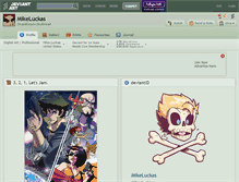 Tablet Screenshot of mikeluckas.deviantart.com