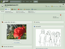 Tablet Screenshot of deviantdarkness101.deviantart.com