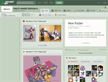 Tablet Screenshot of mech-meets-femme.deviantart.com