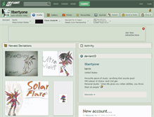 Tablet Screenshot of libertyone.deviantart.com