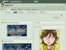 Tablet Screenshot of mulberry24.deviantart.com