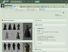 Tablet Screenshot of jubilicious.deviantart.com