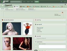 Tablet Screenshot of chanel-07.deviantart.com