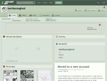 Tablet Screenshot of kamikazeeghost.deviantart.com