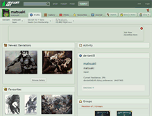 Tablet Screenshot of matsuaki.deviantart.com
