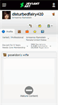 Mobile Screenshot of disturbedfairy420.deviantart.com