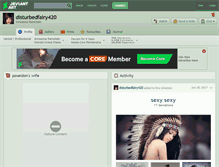 Tablet Screenshot of disturbedfairy420.deviantart.com