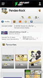 Mobile Screenshot of pandas-rock.deviantart.com