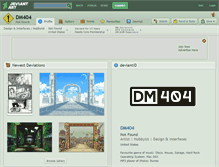 Tablet Screenshot of dm404.deviantart.com