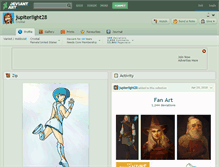 Tablet Screenshot of jupiterlight28.deviantart.com