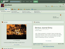 Tablet Screenshot of drowthorn.deviantart.com