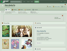 Tablet Screenshot of disco-butterfly.deviantart.com