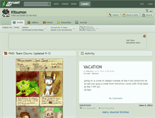 Tablet Screenshot of kitsumon.deviantart.com