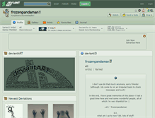 Tablet Screenshot of frozenpandaman.deviantart.com