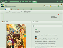 Tablet Screenshot of cosu.deviantart.com