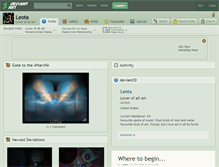 Tablet Screenshot of leota.deviantart.com