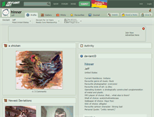 Tablet Screenshot of hinner.deviantart.com