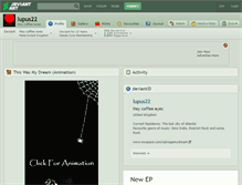 Tablet Screenshot of lupus22.deviantart.com