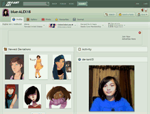 Tablet Screenshot of blue-alex18.deviantart.com