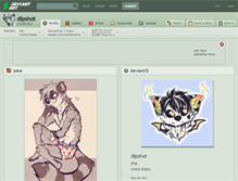 Tablet Screenshot of dipshot.deviantart.com