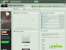 Tablet Screenshot of dragon-age-universe.deviantart.com