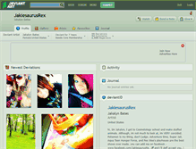 Tablet Screenshot of jakiesaurusrex.deviantart.com