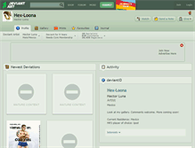 Tablet Screenshot of hex-loona.deviantart.com