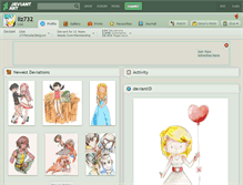 Tablet Screenshot of liz732.deviantart.com