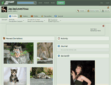 Tablet Screenshot of jayjaylovesyouu.deviantart.com