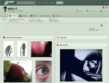 Tablet Screenshot of gabby-d.deviantart.com