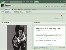 Tablet Screenshot of jiangchen.deviantart.com