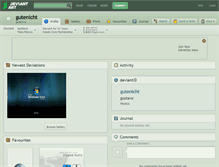 Tablet Screenshot of gutenicht.deviantart.com