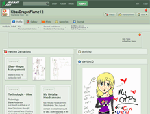 Tablet Screenshot of kibasdragonflame12.deviantart.com