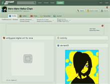 Tablet Screenshot of mew-mew-neko-chan.deviantart.com